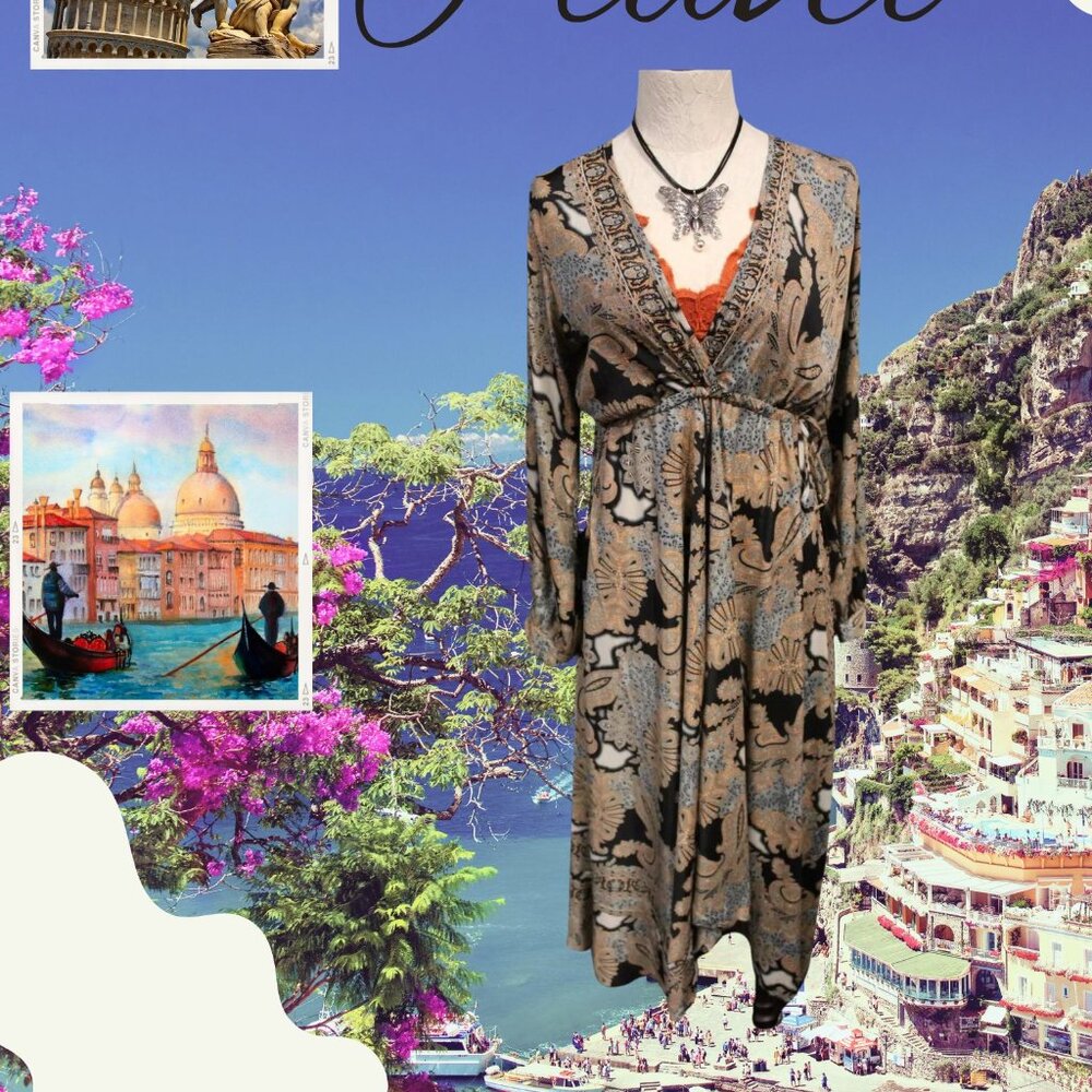 Bohemian Paisley Long Dress